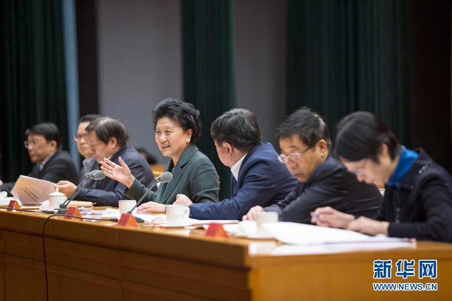 1月16日，中共中央政治局委員、國(guó)務(wù)院副總理劉延?xùn)|在北京出席“加強(qiáng)和改進(jìn)新形勢(shì)下高校思想政治工作專題研討班”開班式。 新華社記者崔新鈺 攝