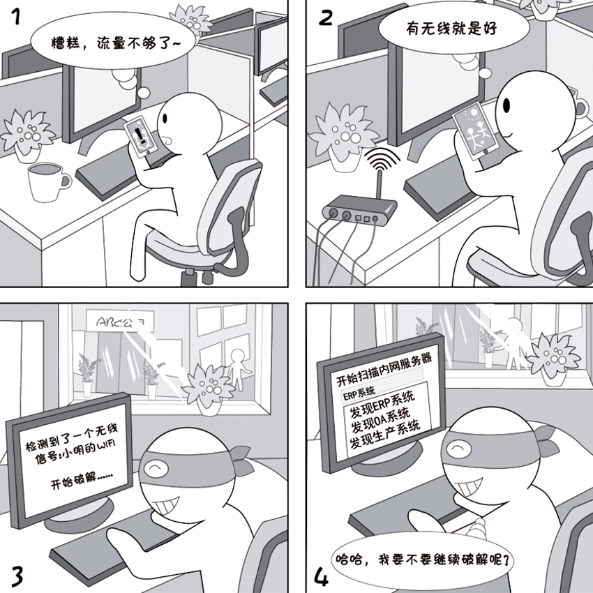 2018國家網(wǎng)絡(luò)安全宣傳周系列動漫①丨還在“蹭”免費(fèi)WiFi？這些安全風(fēng)險(xiǎn)告訴你真能嚇一跳