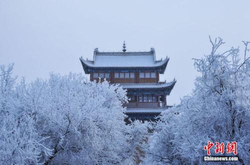 資料圖：小寒時(shí)節(jié)，甘肅嘉峪關(guān)市迎來了一場大雪。師永紅 攝