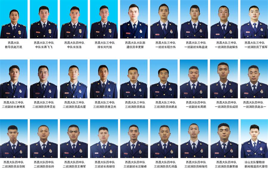 （新華全媒頭條&middot;圖文互動）（1）青山為證 浩氣長存&mdash;&mdash;木里森林火災救火英雄群像