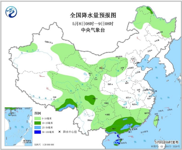 冷空氣要撤啦！今日全國降水整體弱 華南仍有強(qiáng)對流