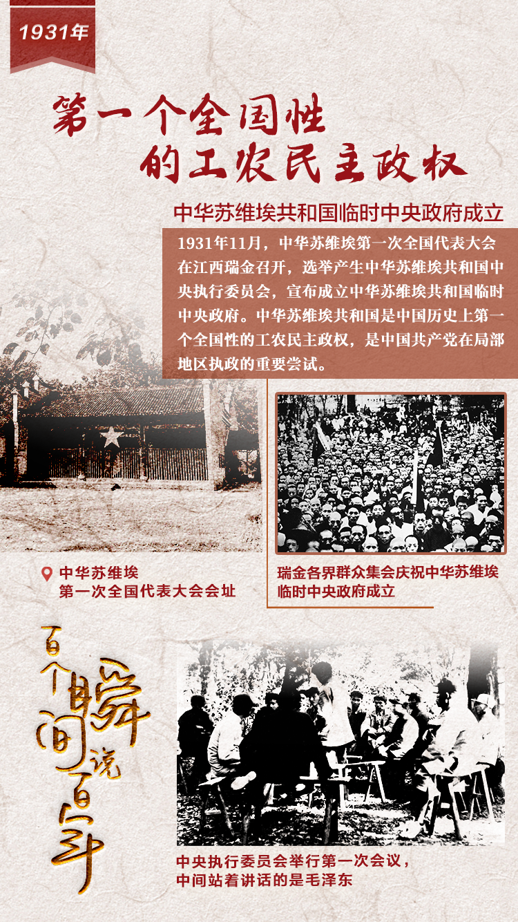 1931，第一個全國性的工農(nóng)民主政權(quán)