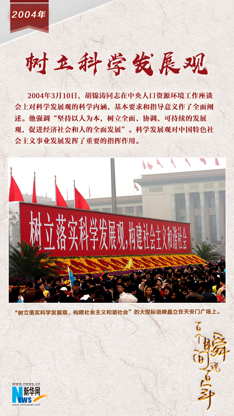 2004，樹立科學(xué)發(fā)展觀