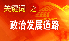 胡錦濤指出，堅(jiān)持走中國(guó)特色社會(huì)主義政治發(fā)展道路和推進(jìn)政治體制改革