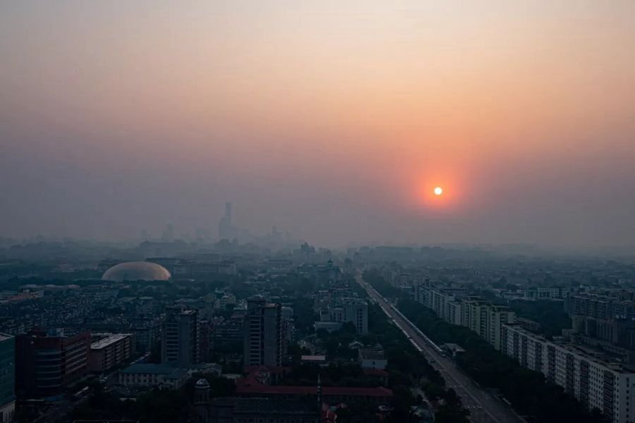 這就是今天早上的北京！