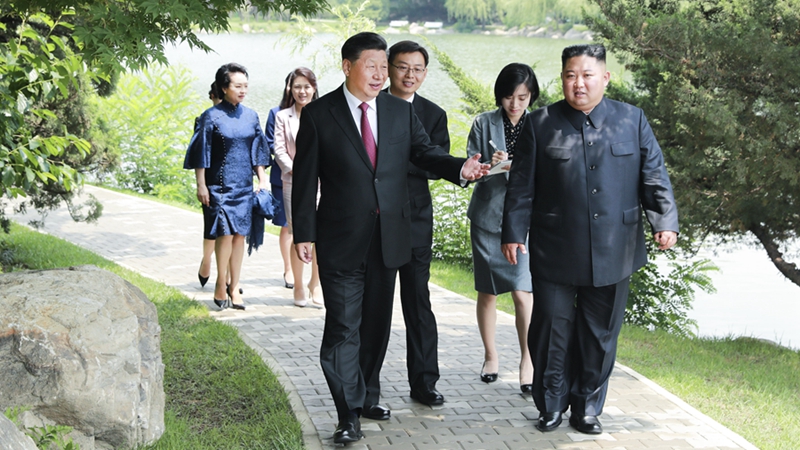 習(xí)近平會見朝鮮勞動黨委員長、國務(wù)委員會委員長金正恩